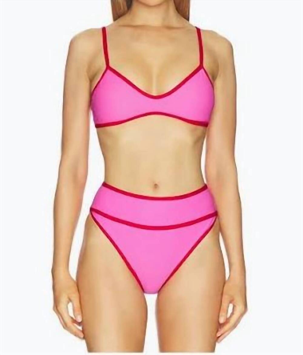 NEW BEACH RIOT carlotta bottom in electric pink